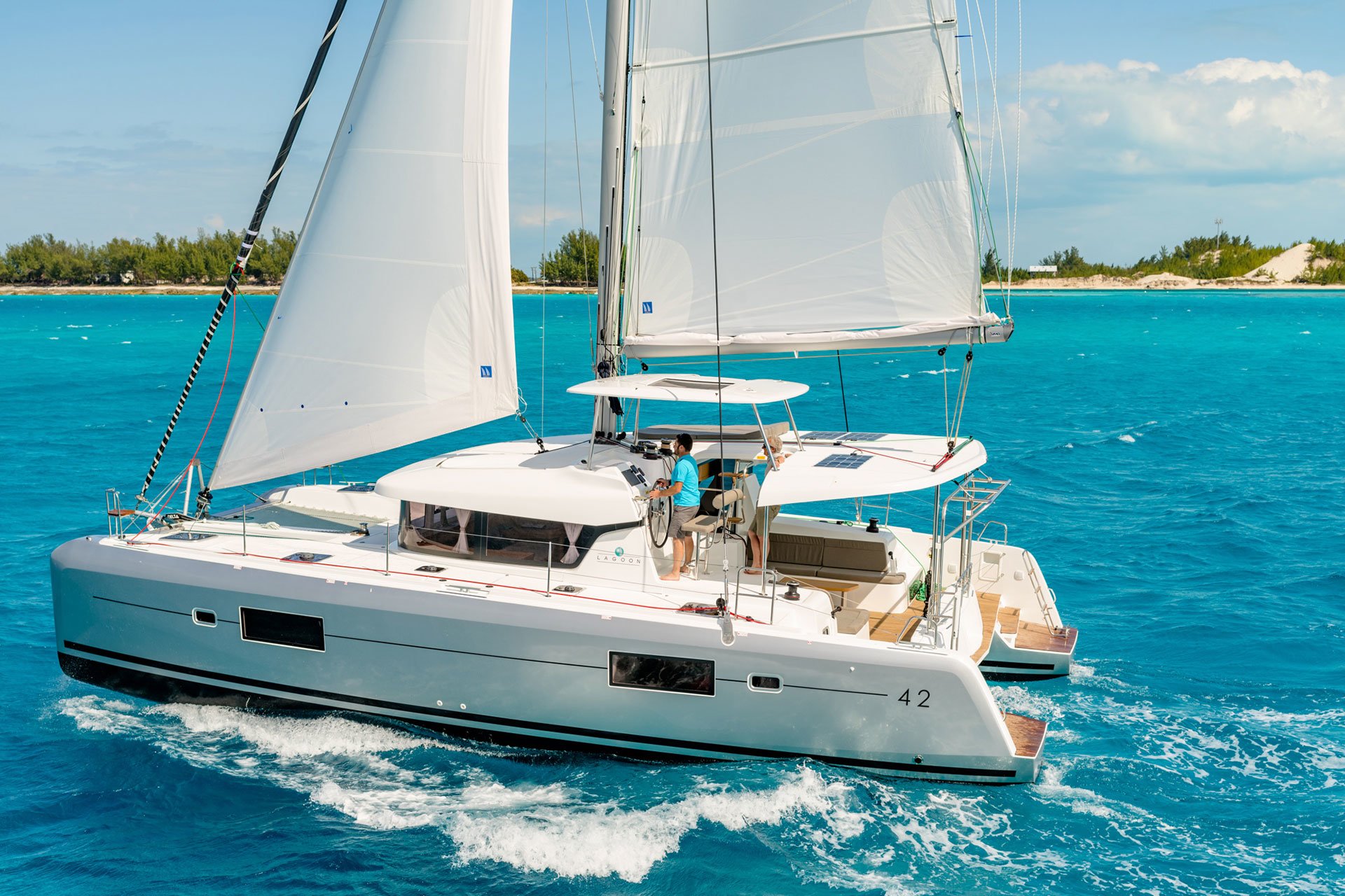 Lagoon 42 catamaran yacht for sale - exterior | Vernicos Yachts