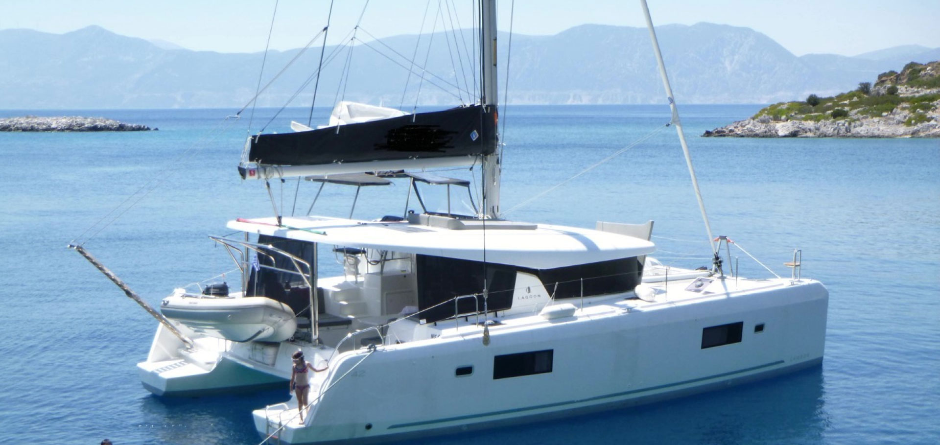 Lagoon 42 yacht exterior view | Vernicos Yachts