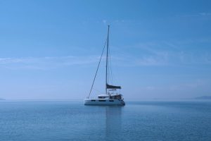 Lagoon 50 “Victoria” catamaran sailing yacht exterior | Vernicos Yachts
