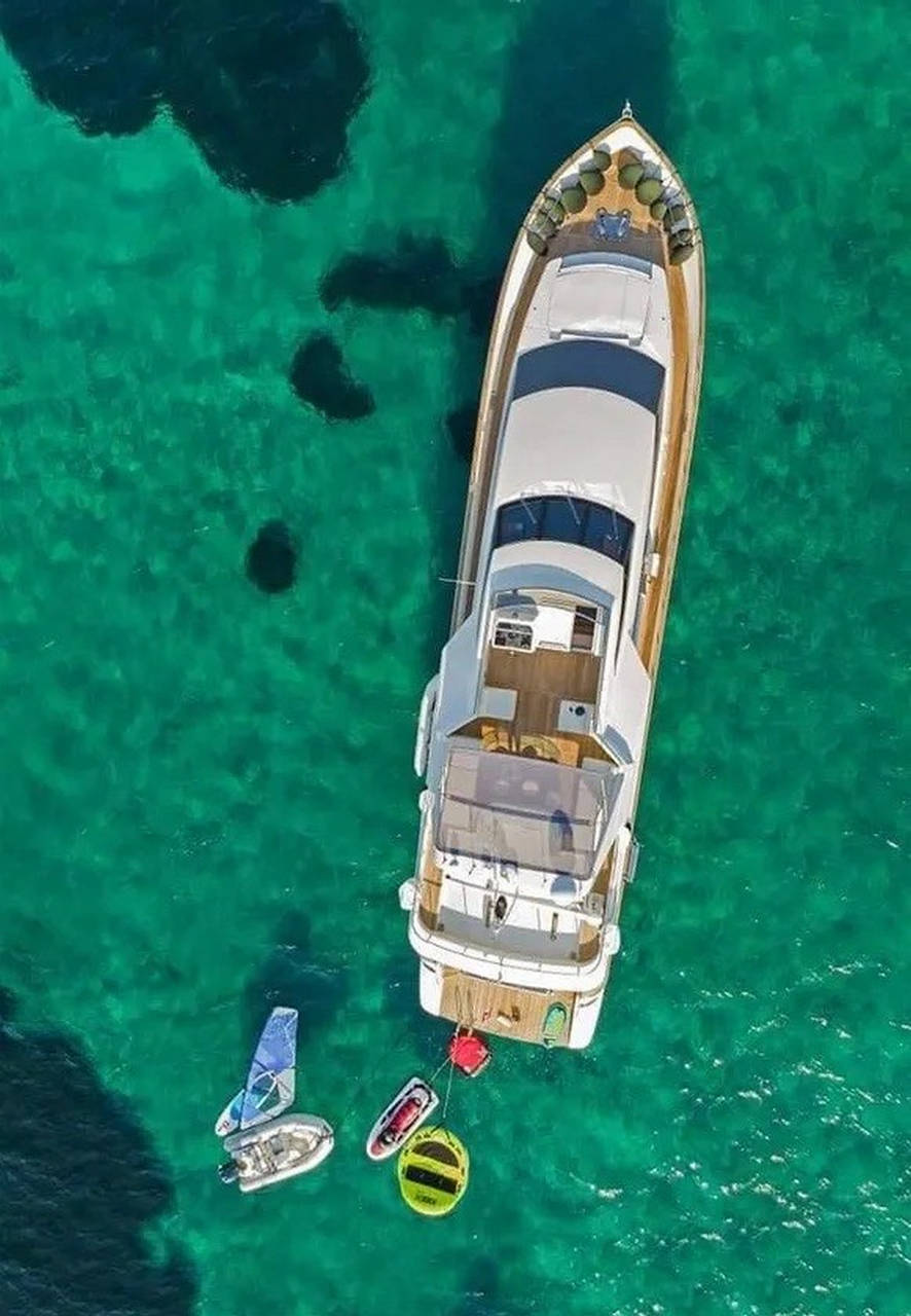 Illya F Falcon motor yacht - overhead exterior view | Vernicos Yachts