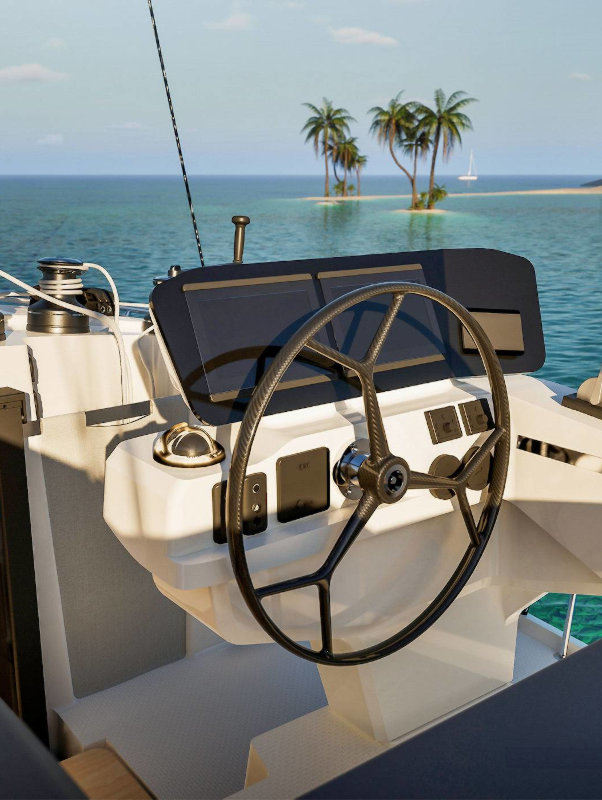 Fountaine Pajot 41 Catamaran- Helm Station | Vernicos Yachts
