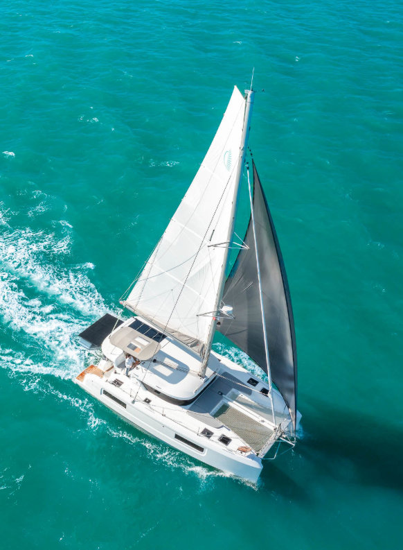 Lagoon 38 Catamaran - Aerial Overview | Vernicos Yachts