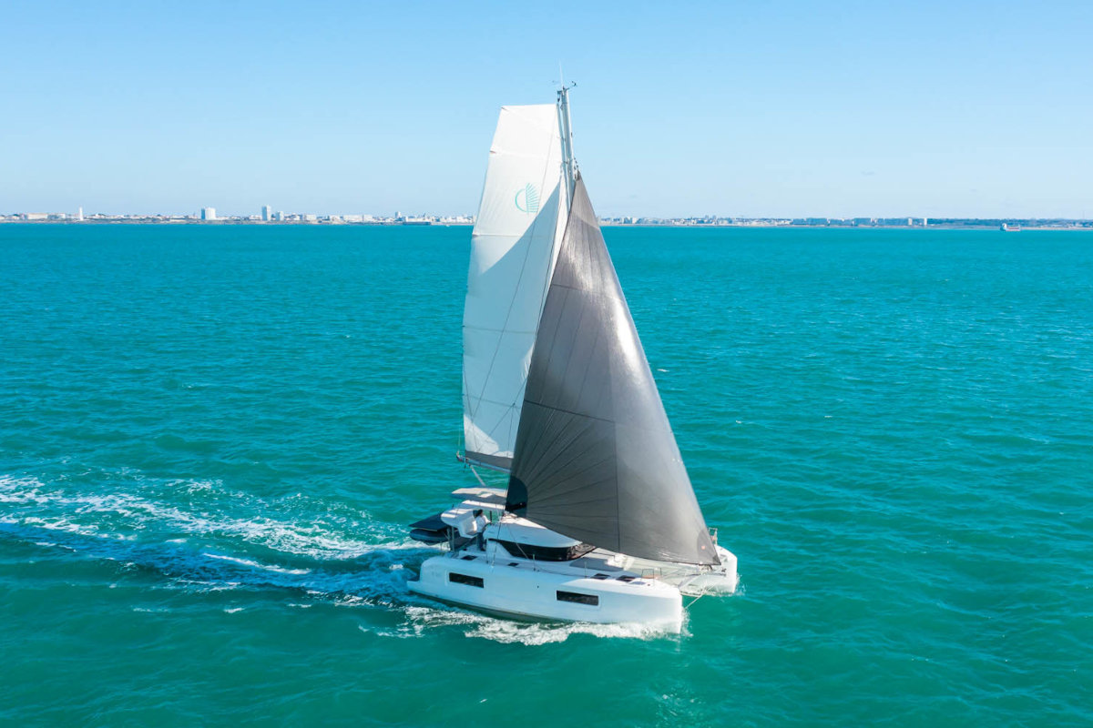 Lagoon 38 Catamaran - Aerial Overview | Vernicos Yachts