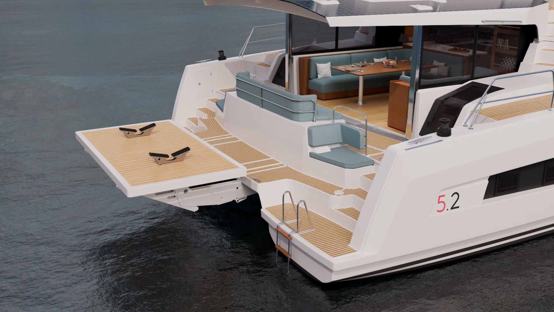Bali 5.2 Catamaran - Stern | Vernicos Yachts