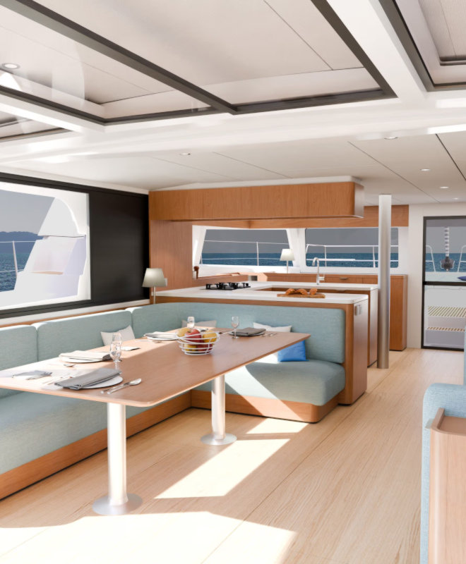 Bali 5.2 Catamaran - Galley | Vernicos Yachts