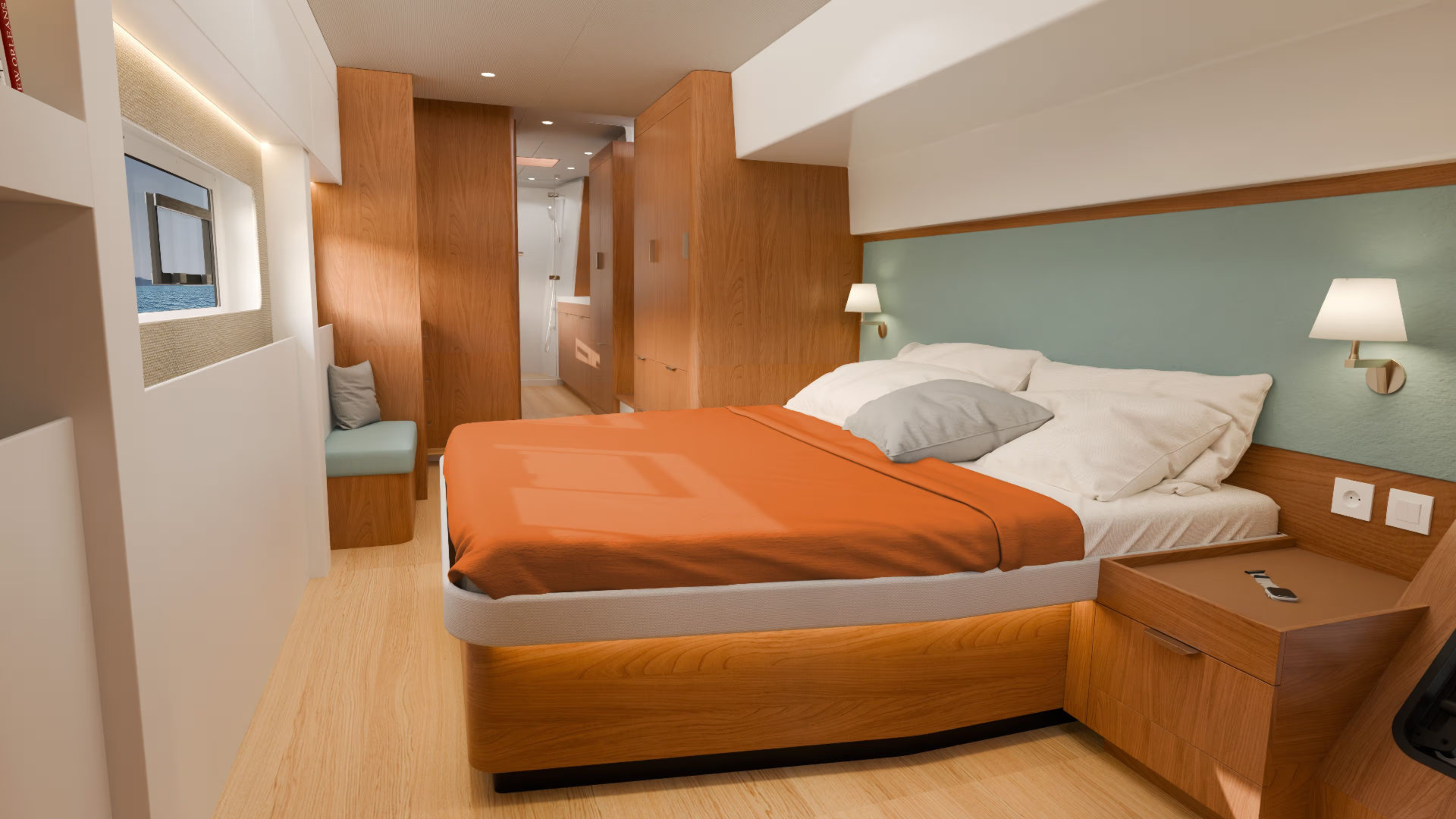 Bali 5.2 Catamaran - Cabin | Vernicos Yachts