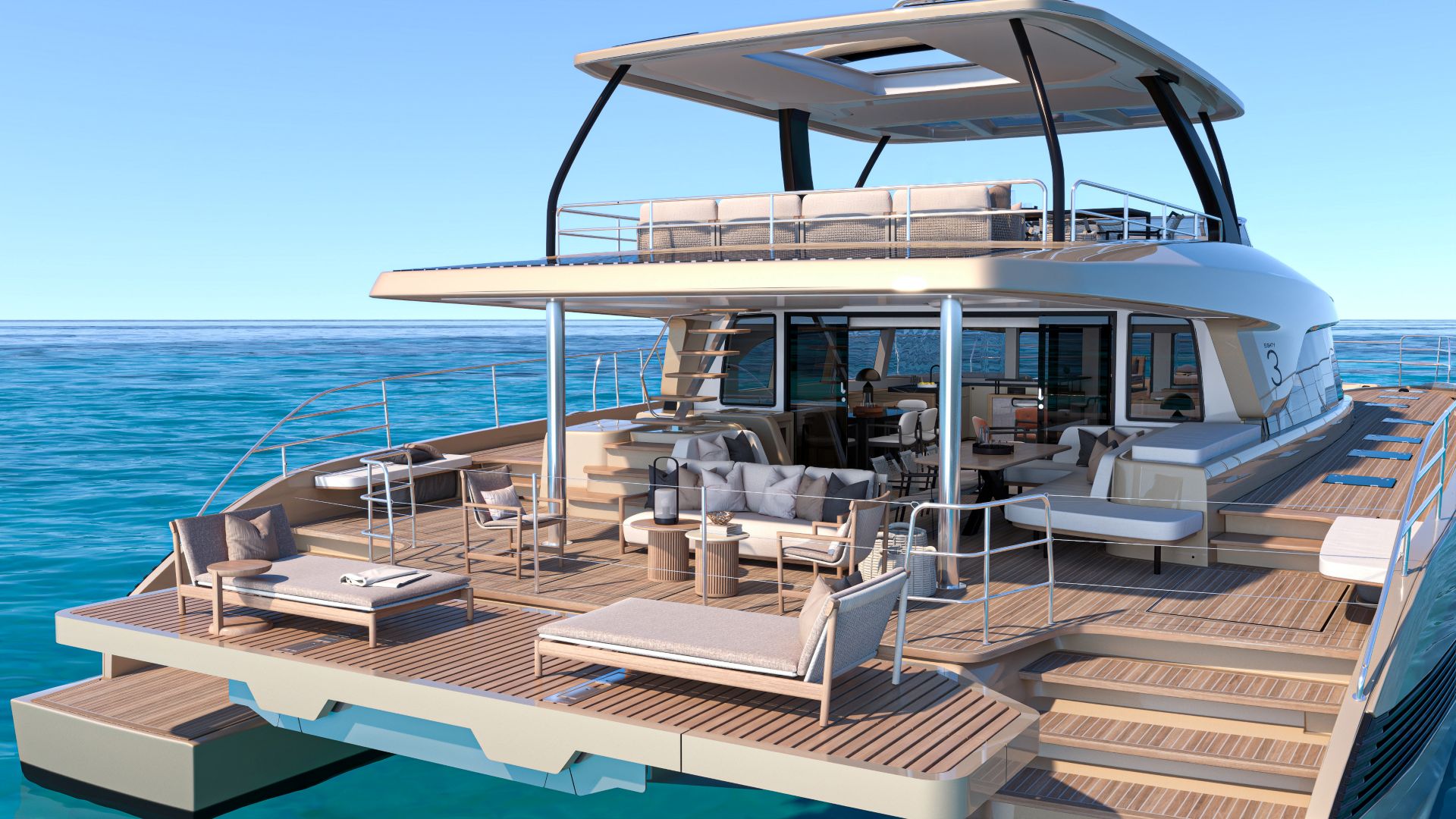 Lagoon EIGHTY 3 Catamaran - Stern | Vernicos Yachts